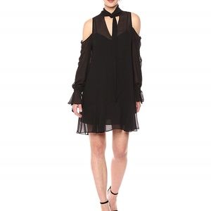 BCBGMAXAZRIA Women's Arieta Cold-Shoulder A-line D